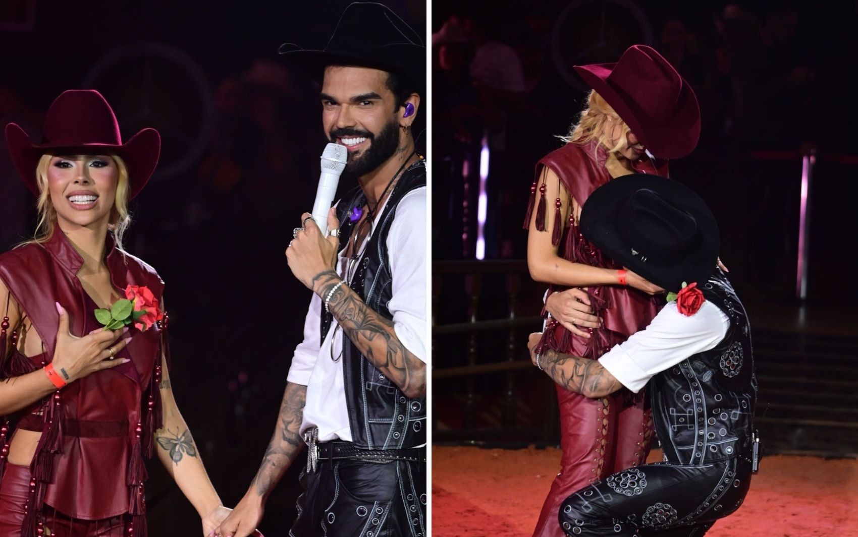 Influenciadora revela que está grávida de Luan Pereira e emociona durante show do cantor; vídeo