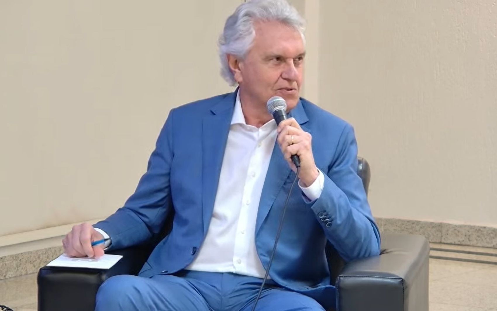 Governador Ronaldo Caiado diz que continua pré-candidato à presidência pelo União Brasil: ‘Diálogo com todos os outros partidos é uma coisa normal’