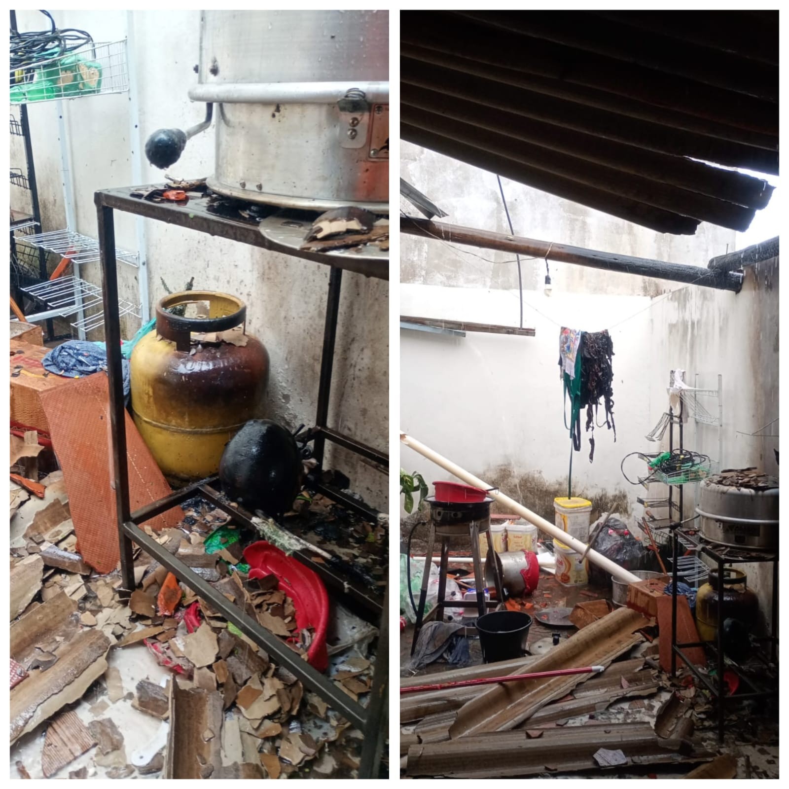 Vazamento de gás provoca princípio de incêndio em pizzaria e comerciante fica ferido em MG