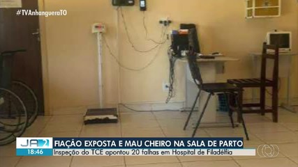 TCE identifica 20 falhas em hospital de Filadélfia, incluindo fiação exposta e mau cheiro