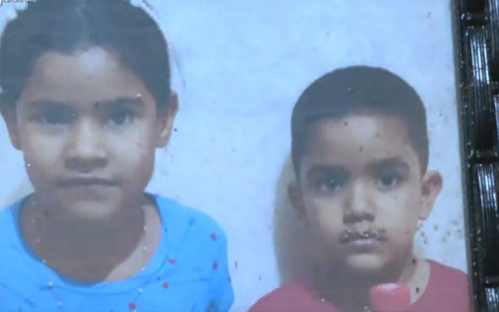 Weslenny Rosa Lima, de 9 anos, e o irmão, de 8, passaram mal após jantar em família; menina morreu e o menino segue internado — Foto: Reprodução/TV Anhanguera
