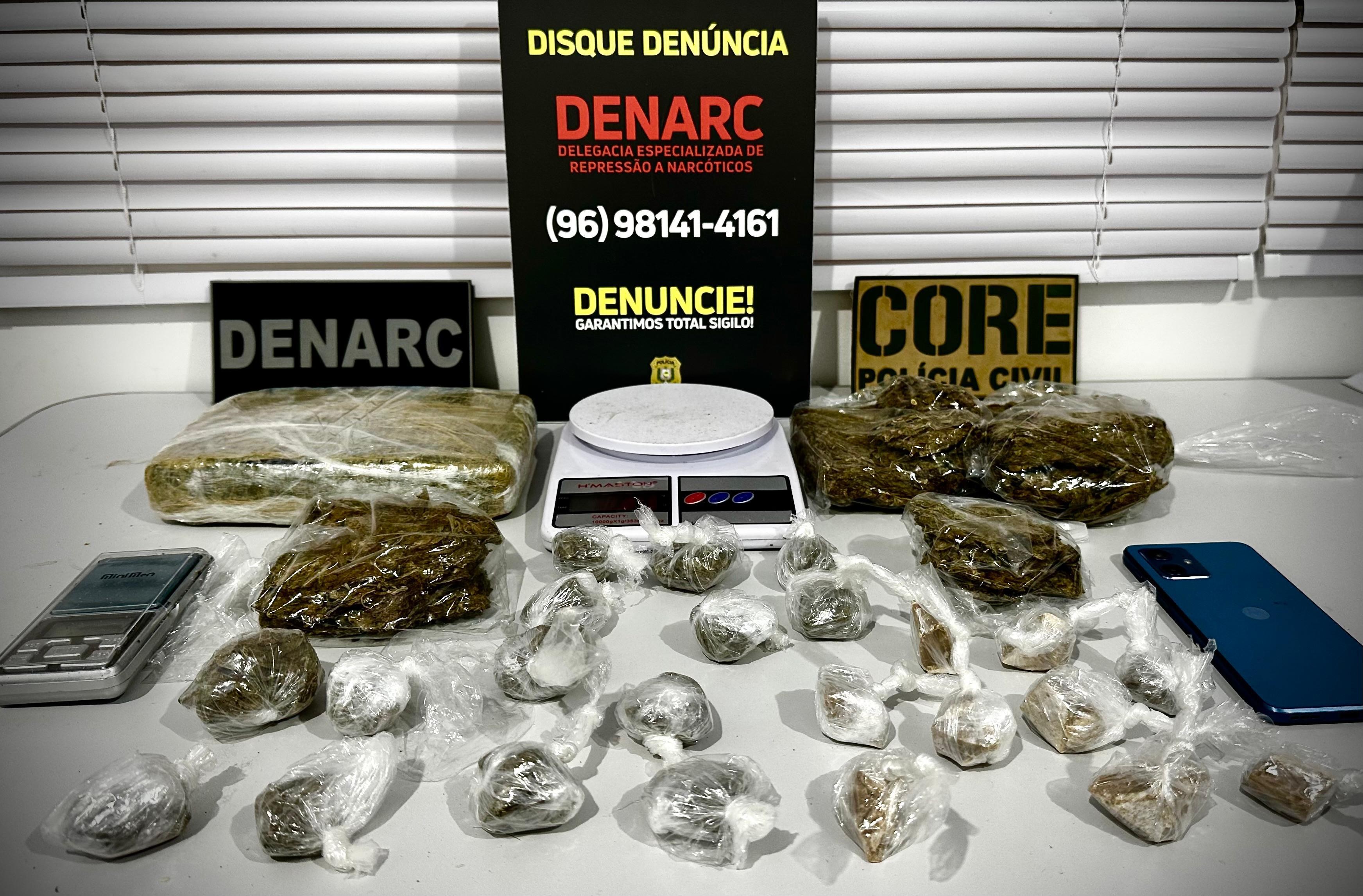 Após investigação, homem é preso por tráfico de drogas na área central de Macapá