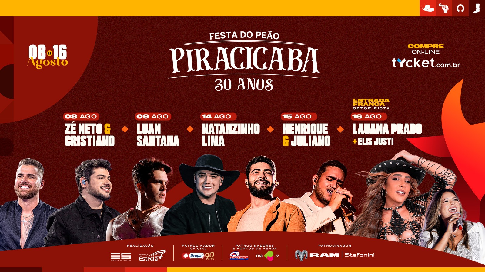 30ª Festa do Peão de Boiadeiro de Piracicaba promete ser histórica