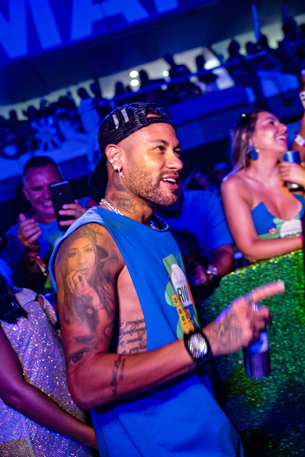 Neymar no Camarote Rio — Foto: Divulgação/@rafaelfifito
