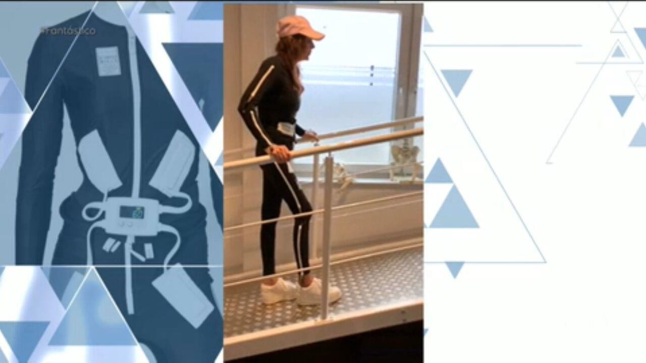 Com esclerose múltipla, alemã volta a andar com ajuda de macacão tecnológico: 'Tudo melhorou'