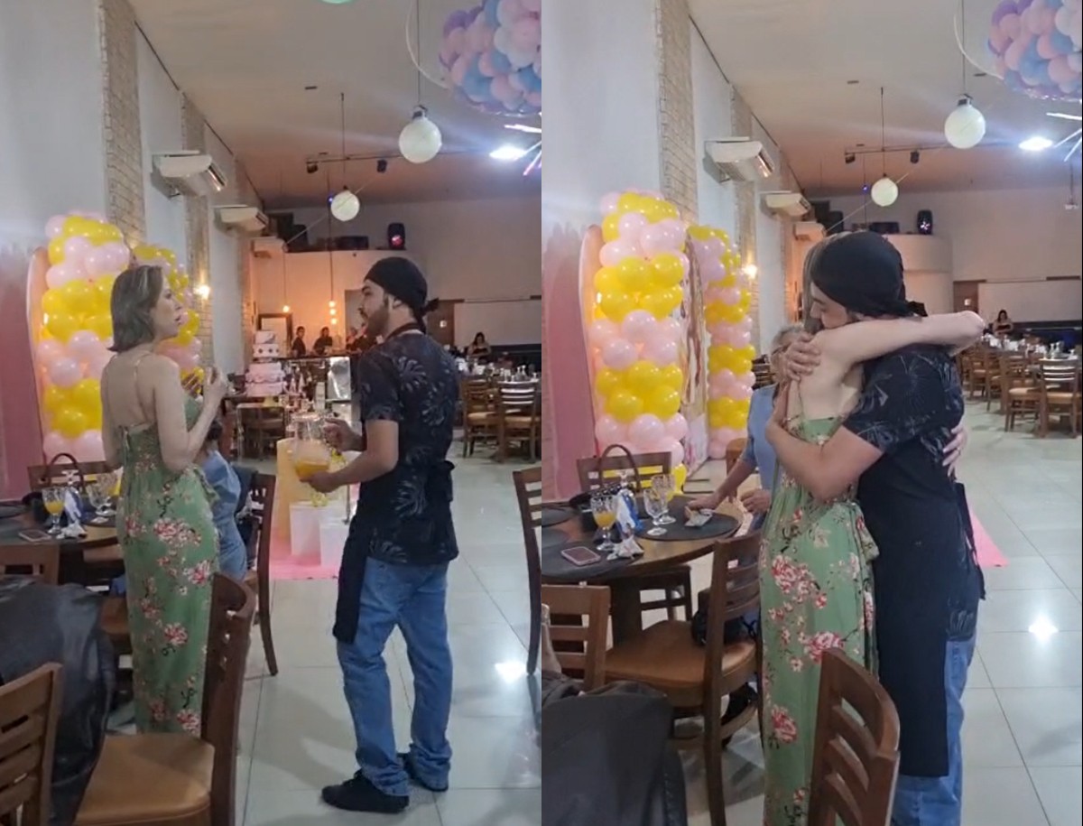 Doador de medula se disfarça de garçom e surpreende mulher transplantada: 'Me trouxe a vida'