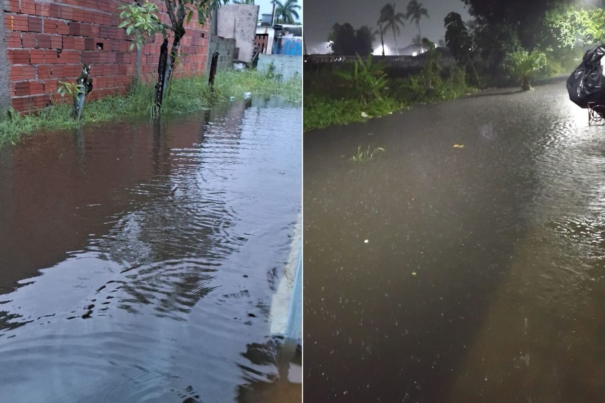 Chuva volta forte, rios transbordam e água invade as casas no litoral de SP; VÍDEO
