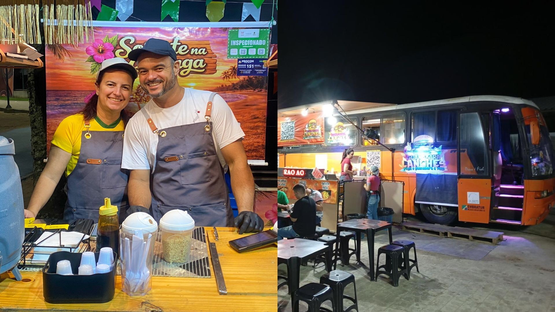Casal que vive em motorhome percorre o Brasil e chega a Campina Grande com lanchonete itinerante no São João: 'Grandeza do evento impressiona'