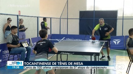 Atletas participam da 5º etapa de campeonato de tênis de mesa; saiba mais