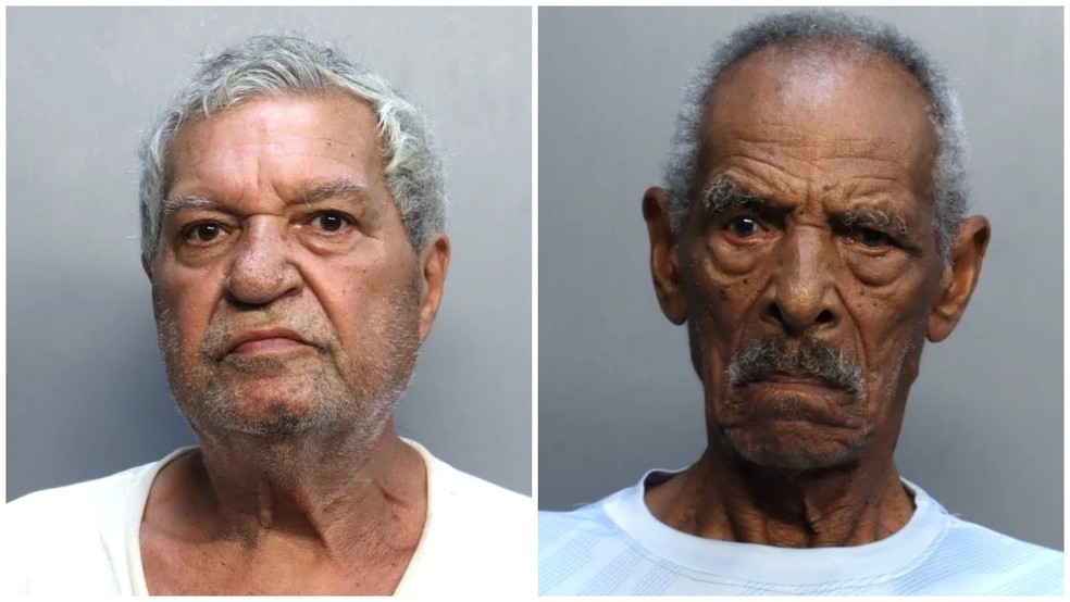 Os cubanos Magdaleno Medina e César Valdés podem ser deportados — Foto: Arquivo do condado de Miami-Dade