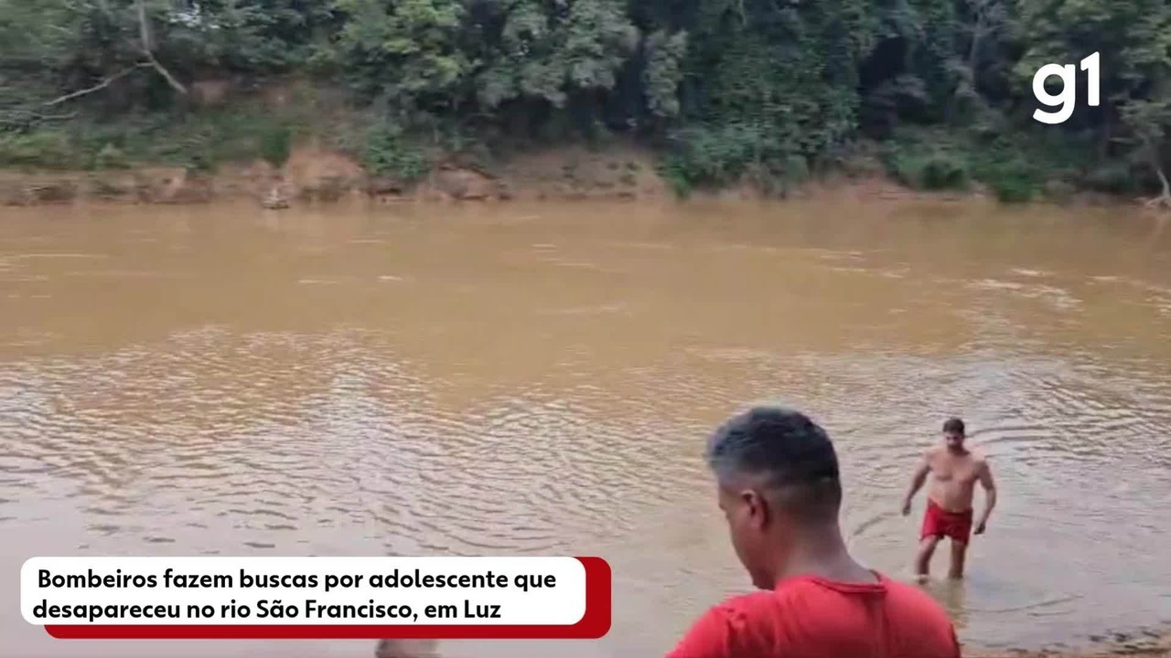 Adolescente está desaparecida após se afogar no Rio São Francisco, em Luz 