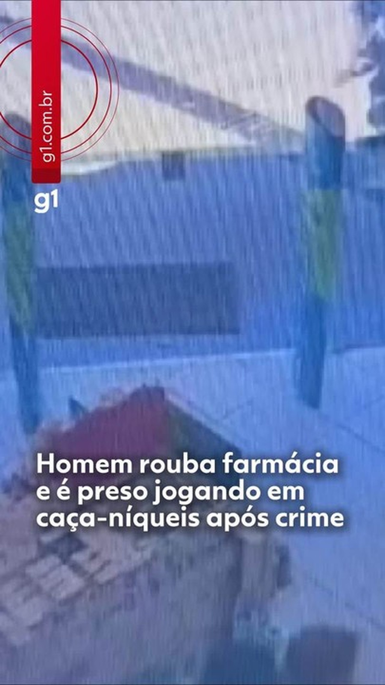 VÍDEO: câmera flagra roubo em farmácia de Limeira e suspeito é preso após crime enquanto jogava em máquinas caça-níqueis