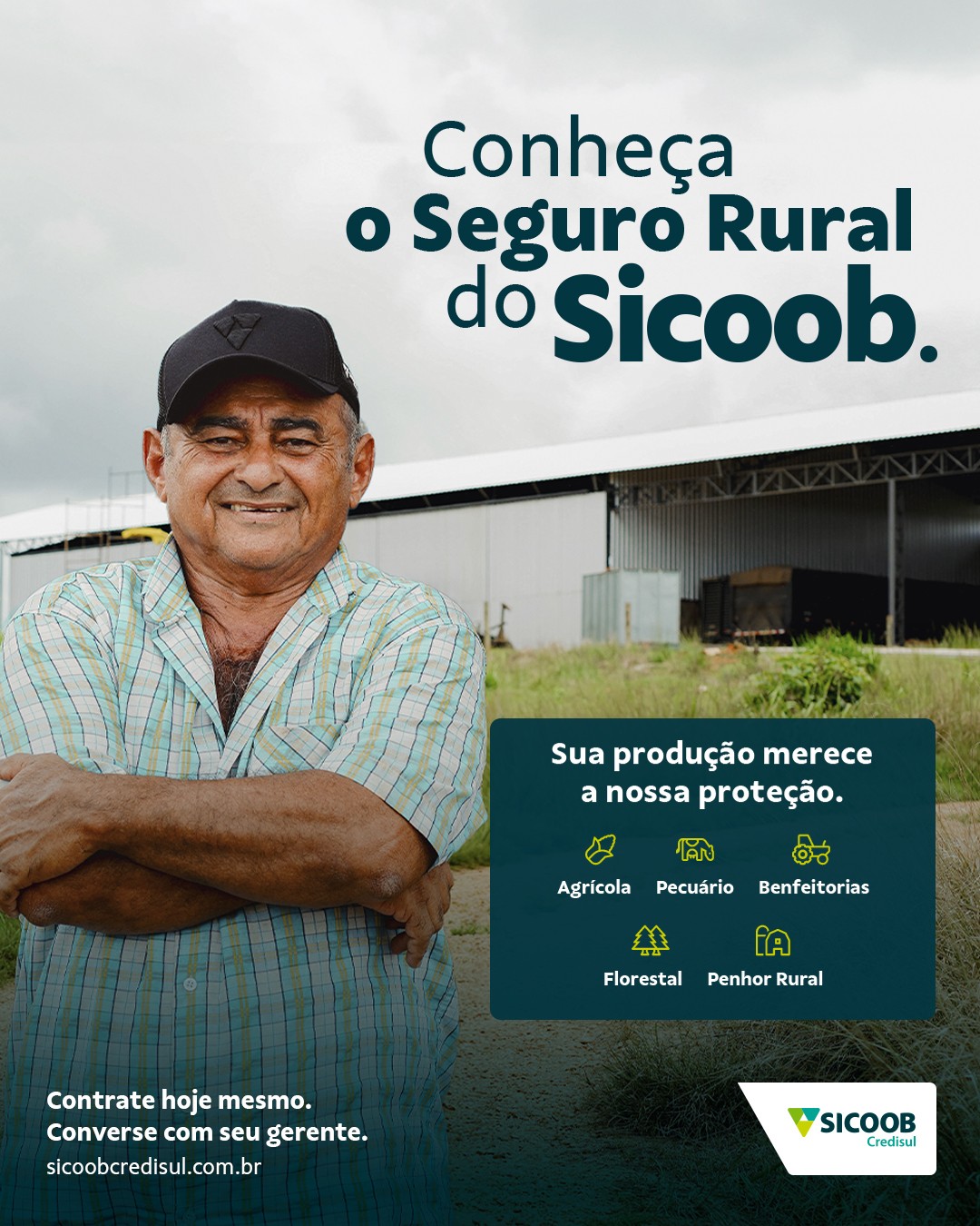 Seguro Rural do Sicoob evita prejuízo após tempestade destruir barracão em RO