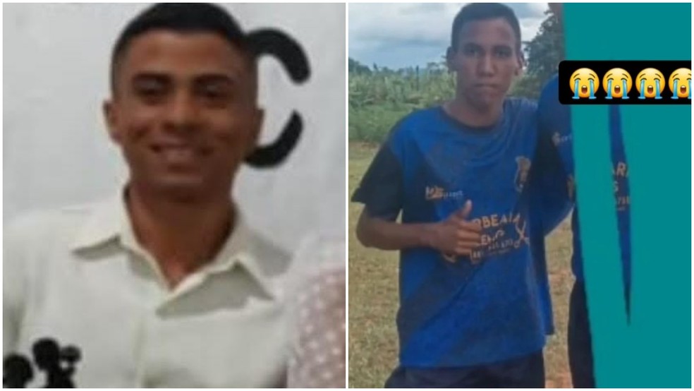 José Francisco de Sousa Santos, de 23 anos e Antônio Wilian Timóteo dos santos, 15 anos, morreram afogados no Cinturão das Águas, em Barbalha. — Foto: Arquivo pessoal