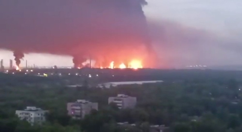 Ataque de drones ucranianos deixa quatro mortos e atinge refinaria de petróleo na cidade de Ryazan