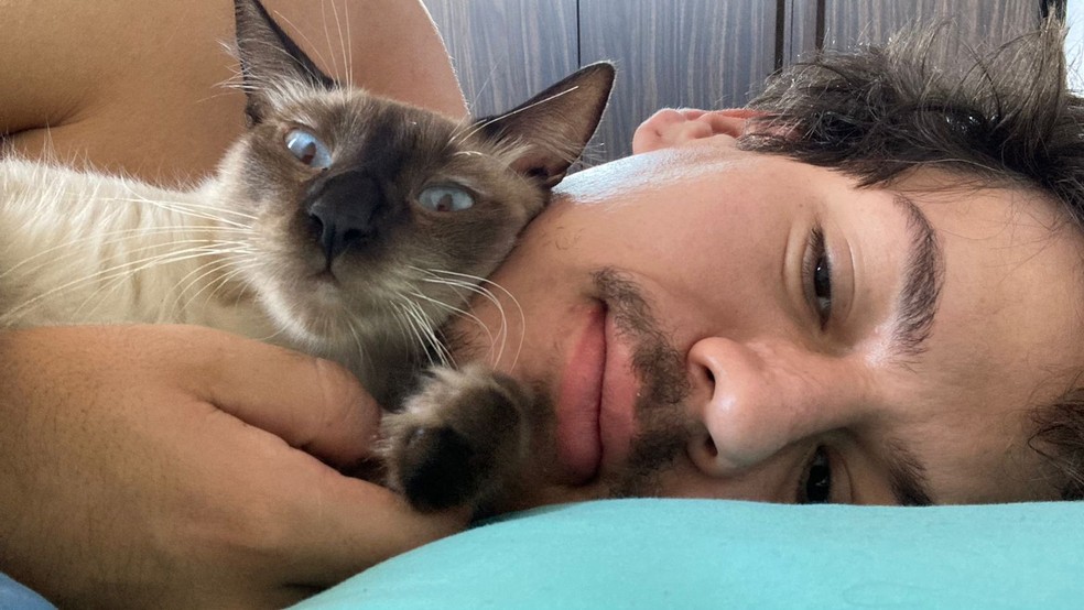 Emerson da Luz com o Cookie — Foto: Emerson da Luz