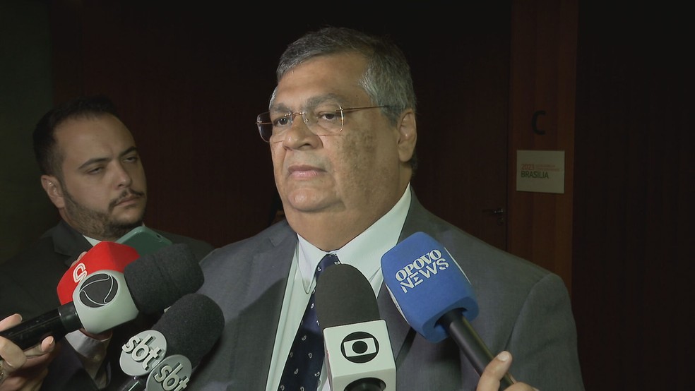 Ministro da Justiça, Flávio Dino — Foto: Reprodução/TV Globo