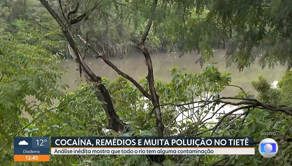 Pesquisa aponta que todos os trechos do Rio Tietê estão contaminados; análise detecta remédios, microplásticos e cocaína