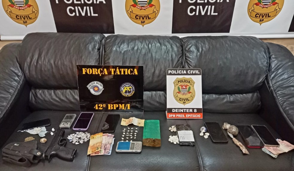 Megaoperação contra o tráfico de drogas é realizado em Presidente Epitácio — Foto: Polícia Civil/Divulgação