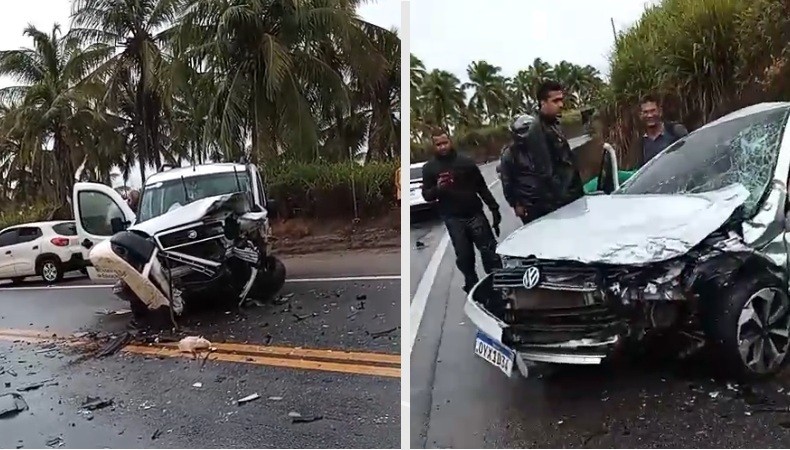 Carro que levava estudantes de São Miguel dos Campos para Maceió se envolve em acidente