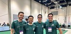 Da Universidade Federal de Pernambuco, a equipe 'RobôCin' disputa na modalidade de futebol não-humanoide