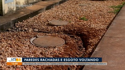 Moradores de residencial entregue pela prefeitura de Palmas reclamam de problemas