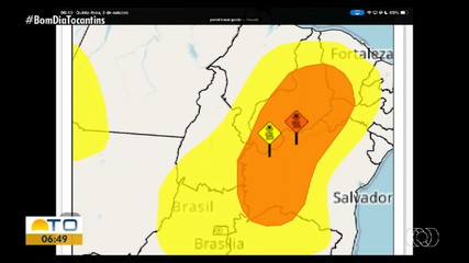 Saiba como fica o tempo no Tocantins nesta quinta-feira (8)