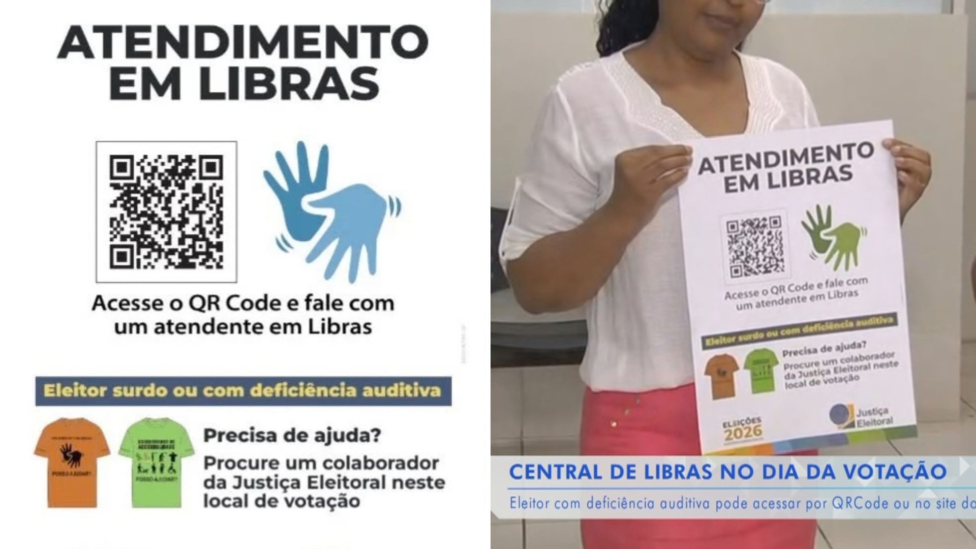 Eleições 2026: votação conta com intérpretes de Libras para eleitores com deficiência auditiva 