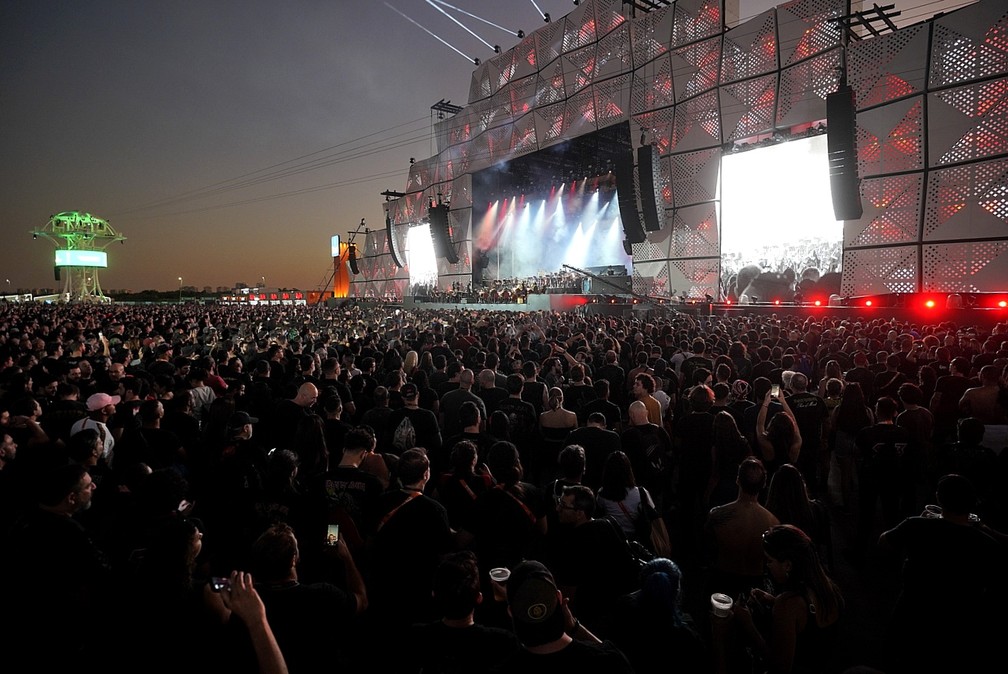 Público na primeira noite de Rock in Rio 2022 — Foto: Marcos Serra Lima/g1