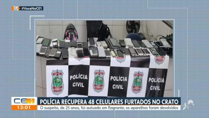 Polícia recupera 48 celulares furtados no Crato 