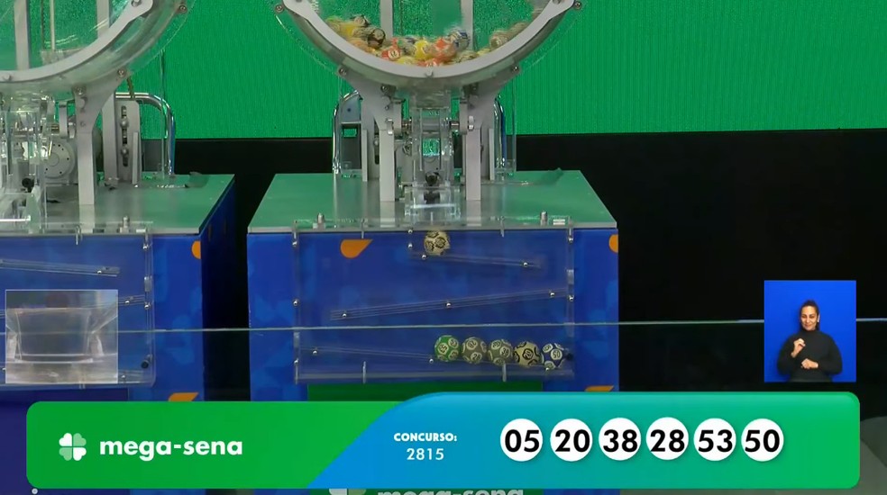 Mega-Sena, concurso 2.815 — Foto: Reprodução/Caixa