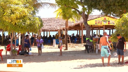 Praias em rios do Tocantins ficam lotadas na temporada de férias