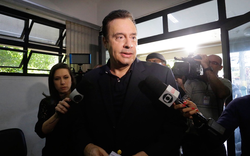 Laerte Codonho preso em 2018 — Foto: Nelson Antoine/Estadão Conteúdo