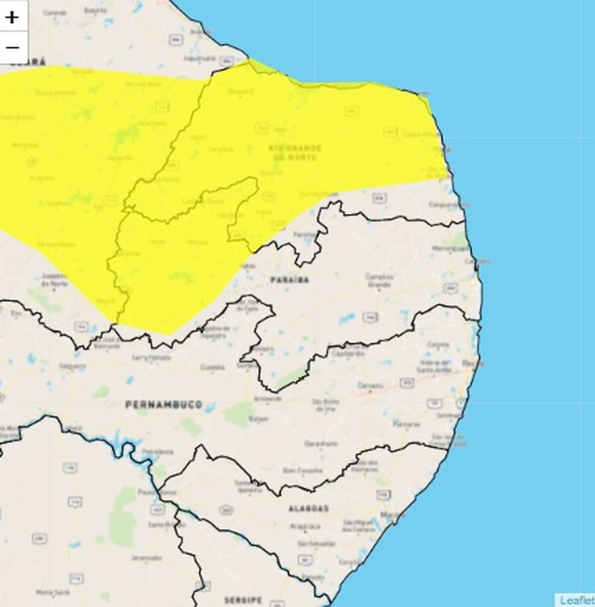 Alerta De Perigo Potencial De Chuvas Intensas é Emitido Pelo Inmet Para 73 Cidades Da Pb 