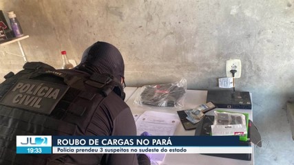 Polícia prende 3 suspeitos por roubo de cargas em Tucuruí, no sudeste do estado