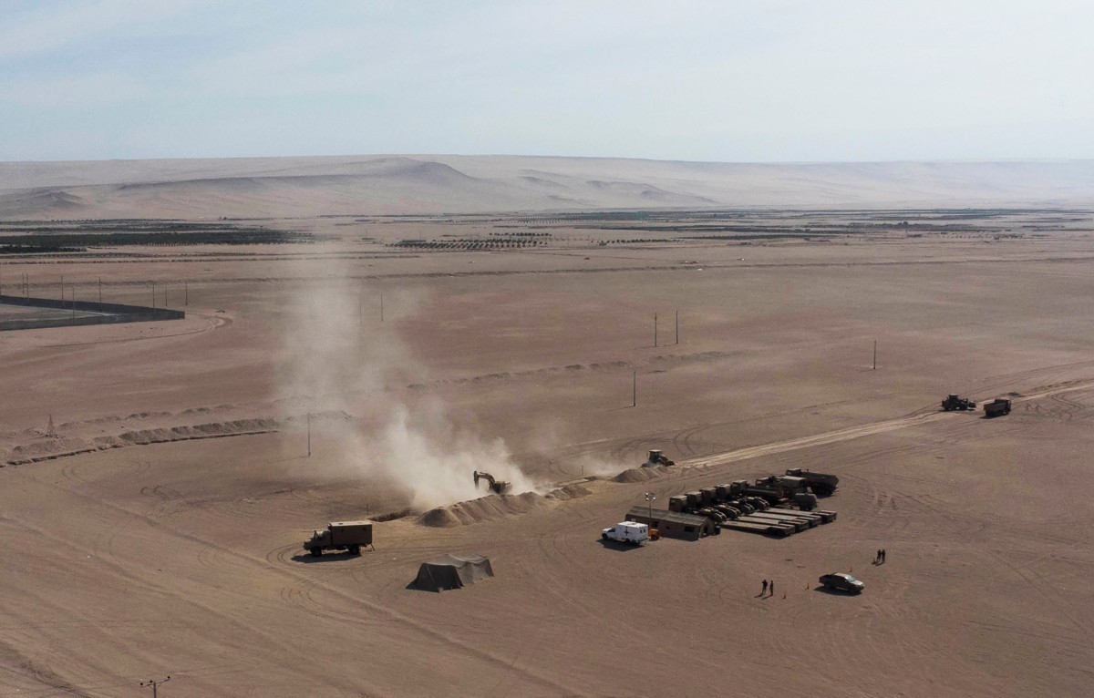 Chile inicia construção de muro na fronteira com Peru; veja primeiras fotos