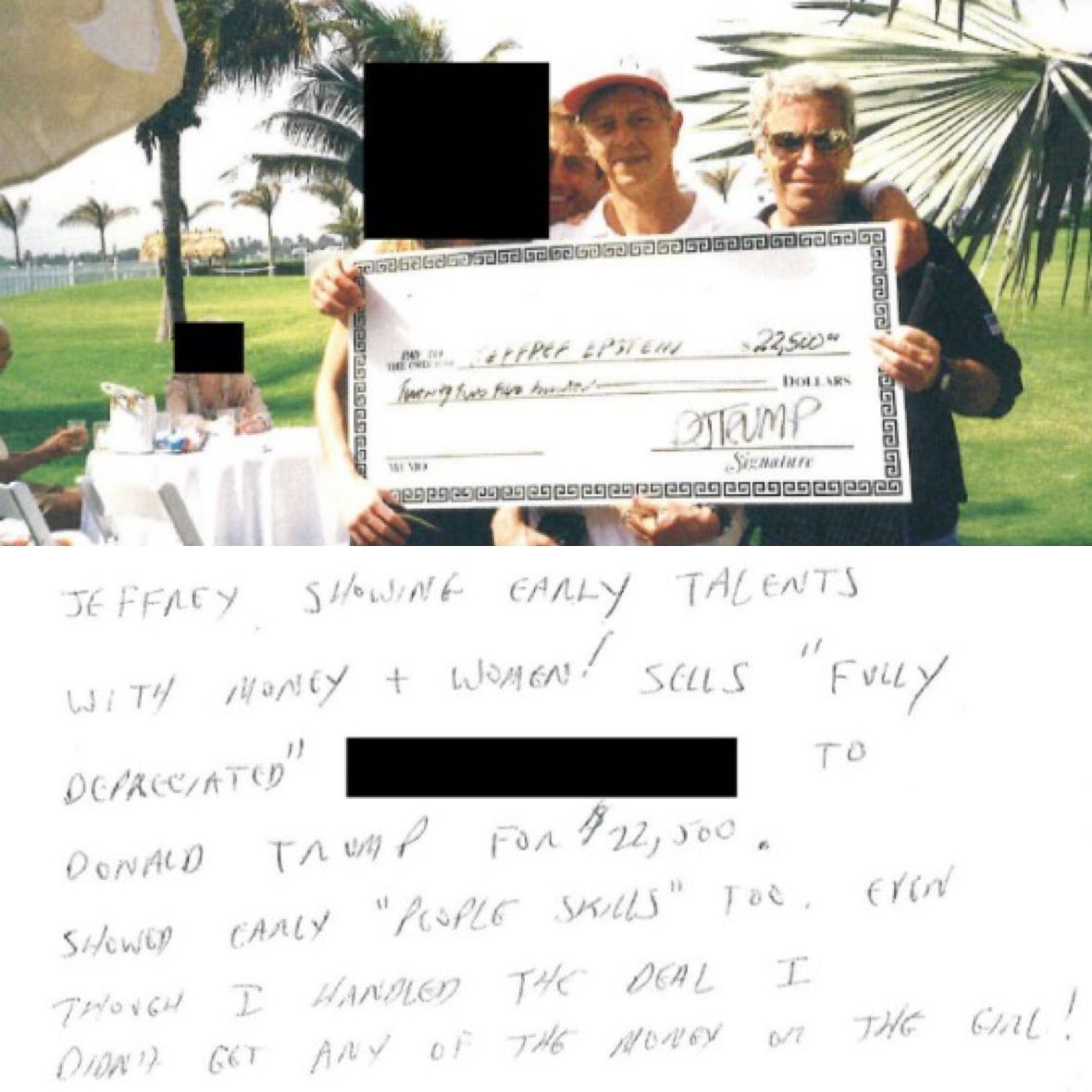Epstein recebeu bilhete com 'piada' sobre venda de mulher para Trump, apontam novos arquivos