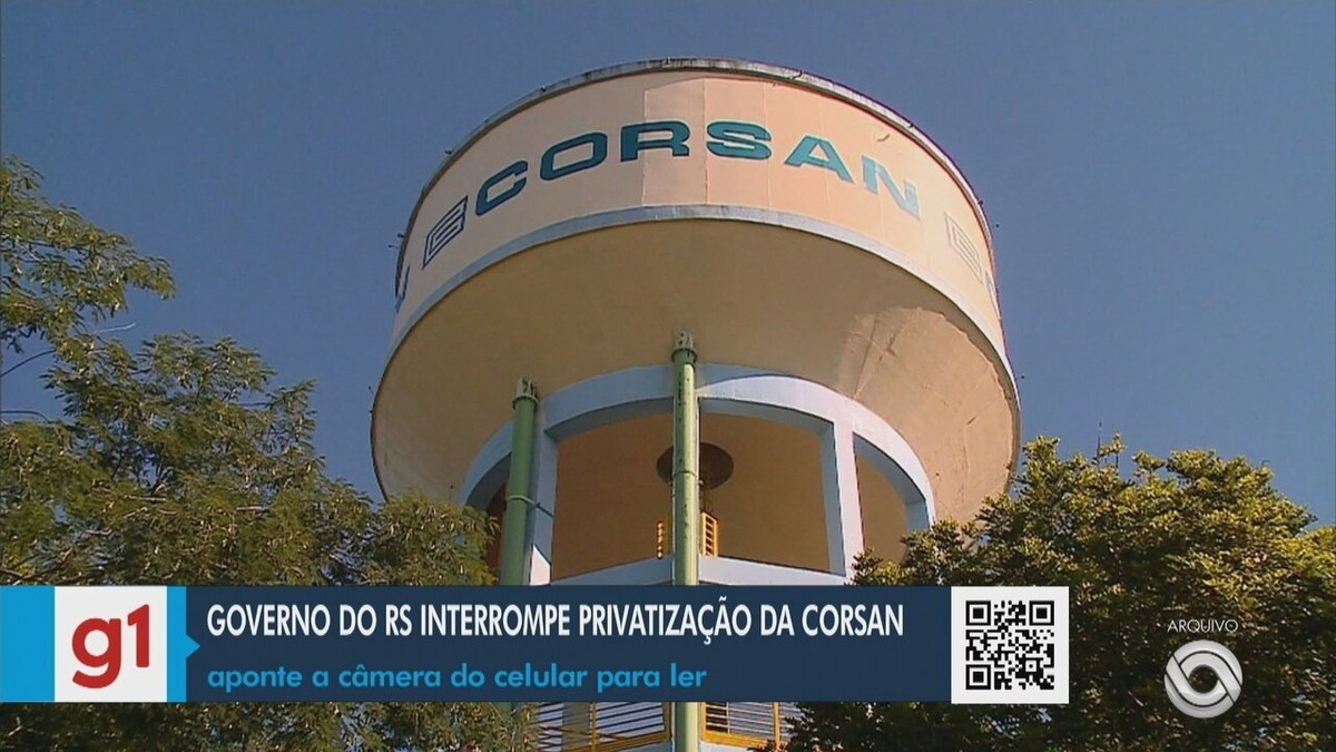 Governo gaúcho anuncia privatização da Corsan