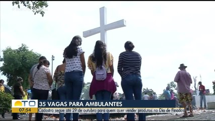 Inscrições abertas para a venda de produtos no Dia dos Finados em Araguaína