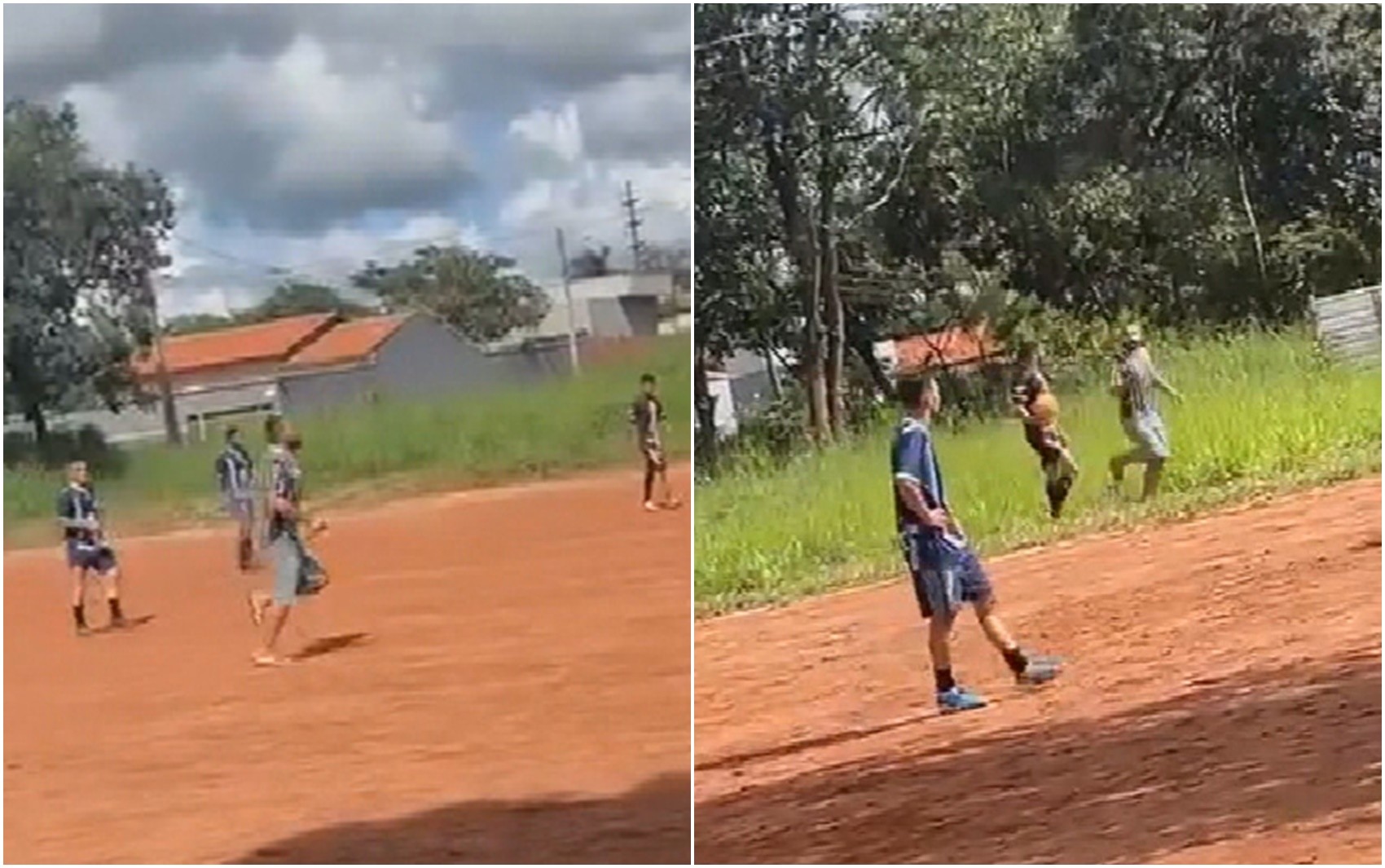 Jogador de futebol é preso depois de ameaçar árbitro com facão; vídeo 