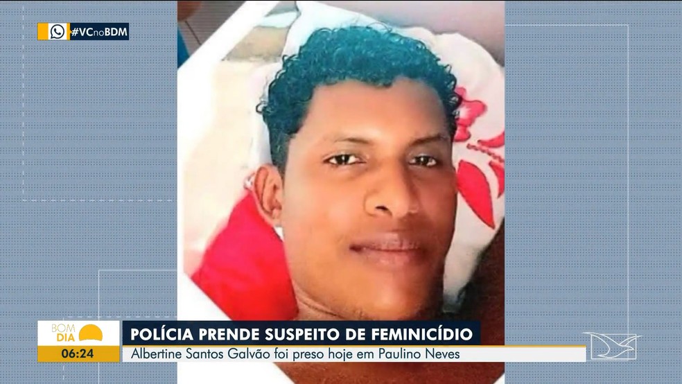 Albertine Santos Galvão foi preso em Paulino Neves — Foto: Reprodução/TV Mirante