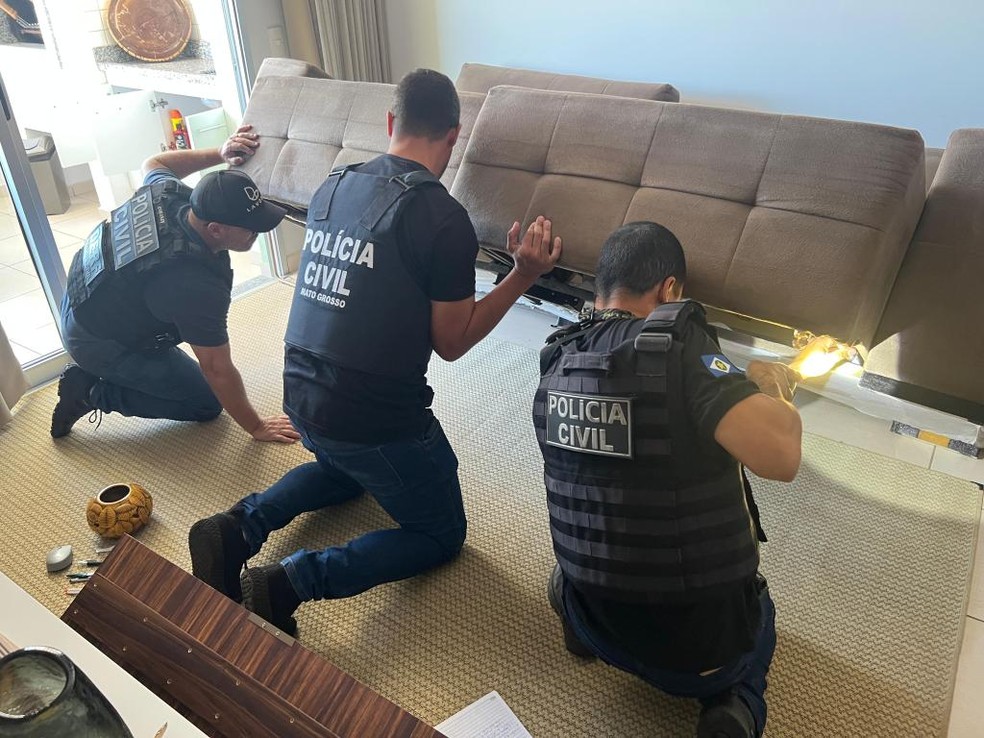 Operação realizou buscas e apreensões — Foto: Polícia Civil