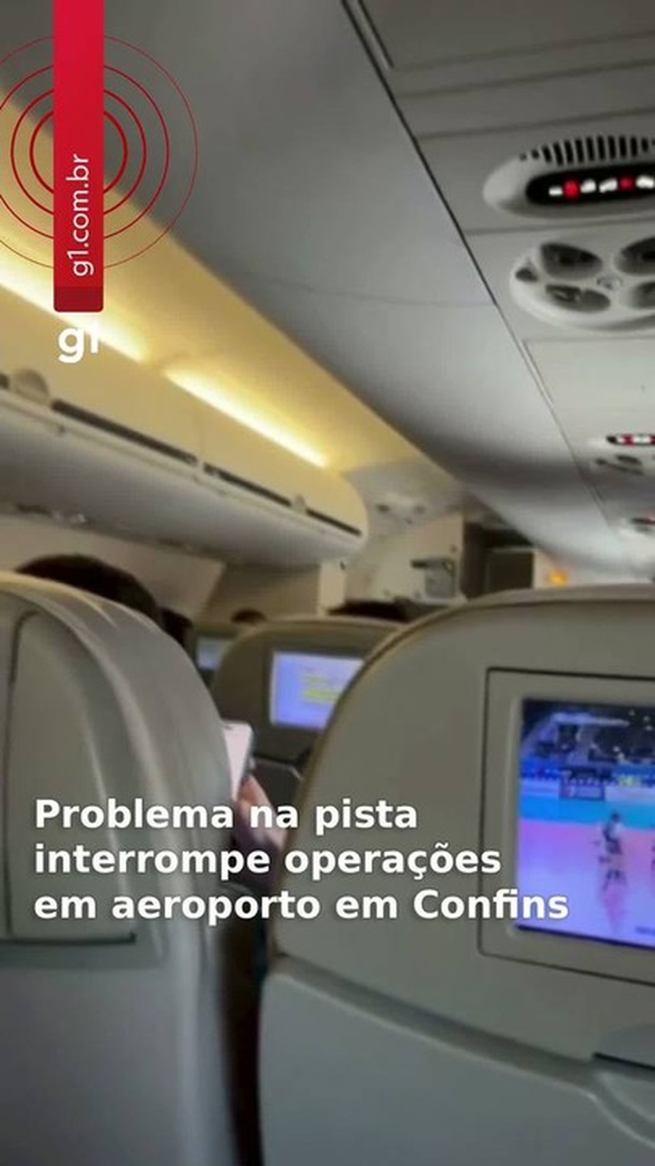 VÍDEOS: Aeroporto em Confins suspende atividades após problema na pista; voos atrasam e outros são cancelados