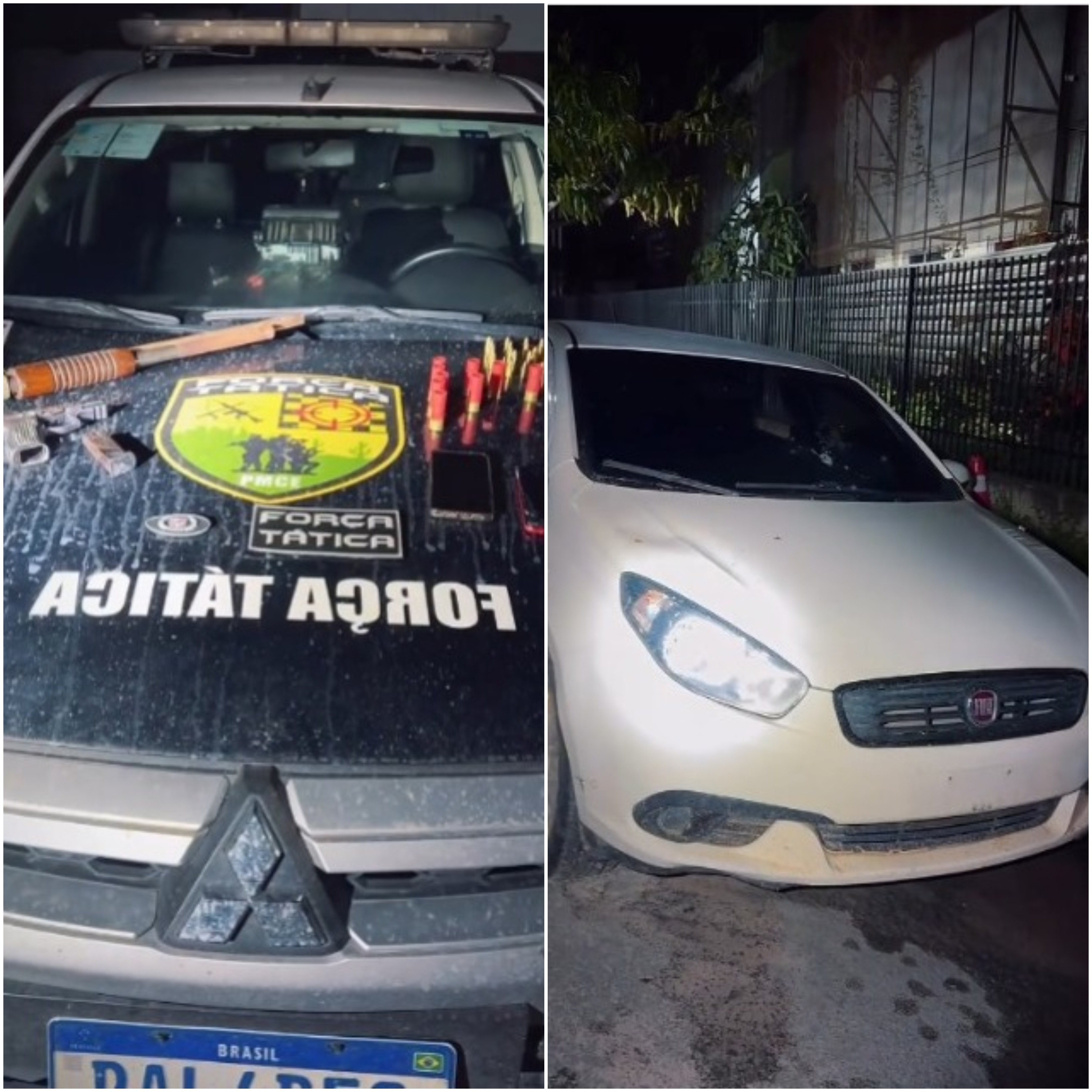 Após troca de tiros e fuga, polícia apreende armas e munição no interior do Ceará