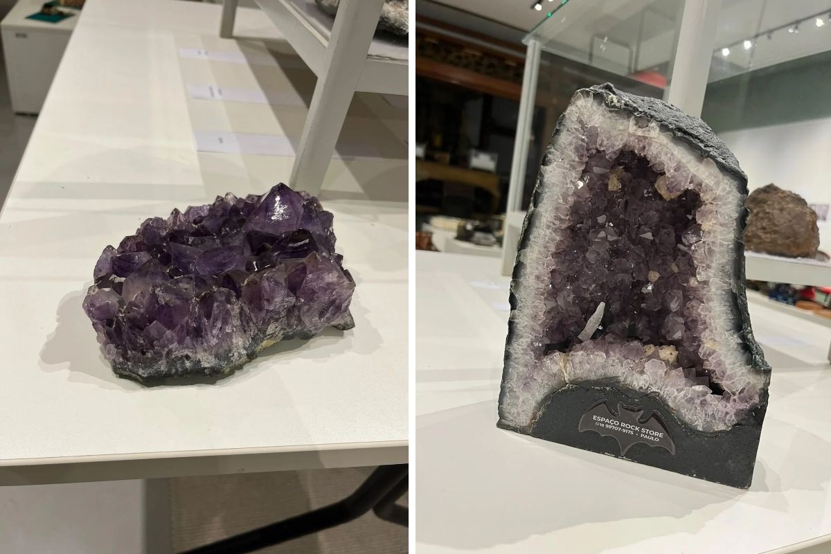 Quartzo, ágata e até 'meteorito misto': museu do interior de SP exibe coleção mineral de professor