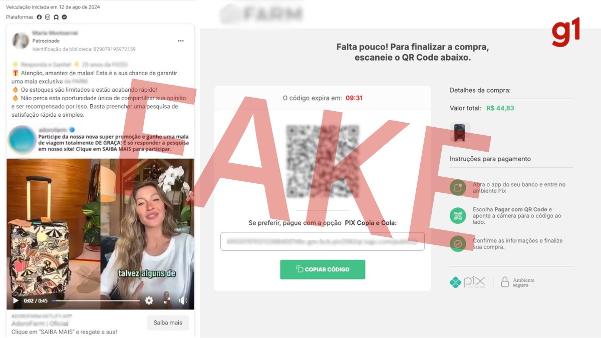 Promessa de produto grátis e site falso para pagar frete: como funcionava golpe com deepfake de famosos