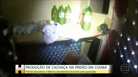 Polícia descobre produção de cachaça dentro da maior penitenciária de Mato Grosso - Programa: Jornal Hoje 
