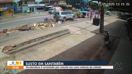 Vendedora ambulante é arrastada por veículo em rodovia no município de Santarém, no PA