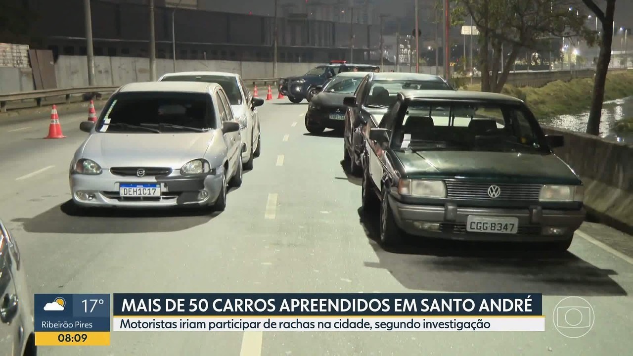 VÍDEO: Mais de 50 carros que iriam participar de rachas em Santo André são apreendidos