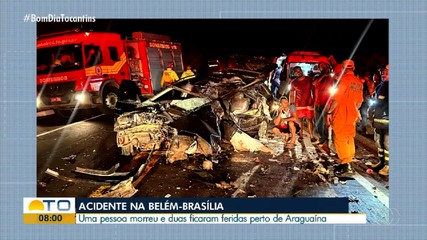 Acidentes no fim de semana deixam pessoas feridas e uma pessoa morta em Araguaína